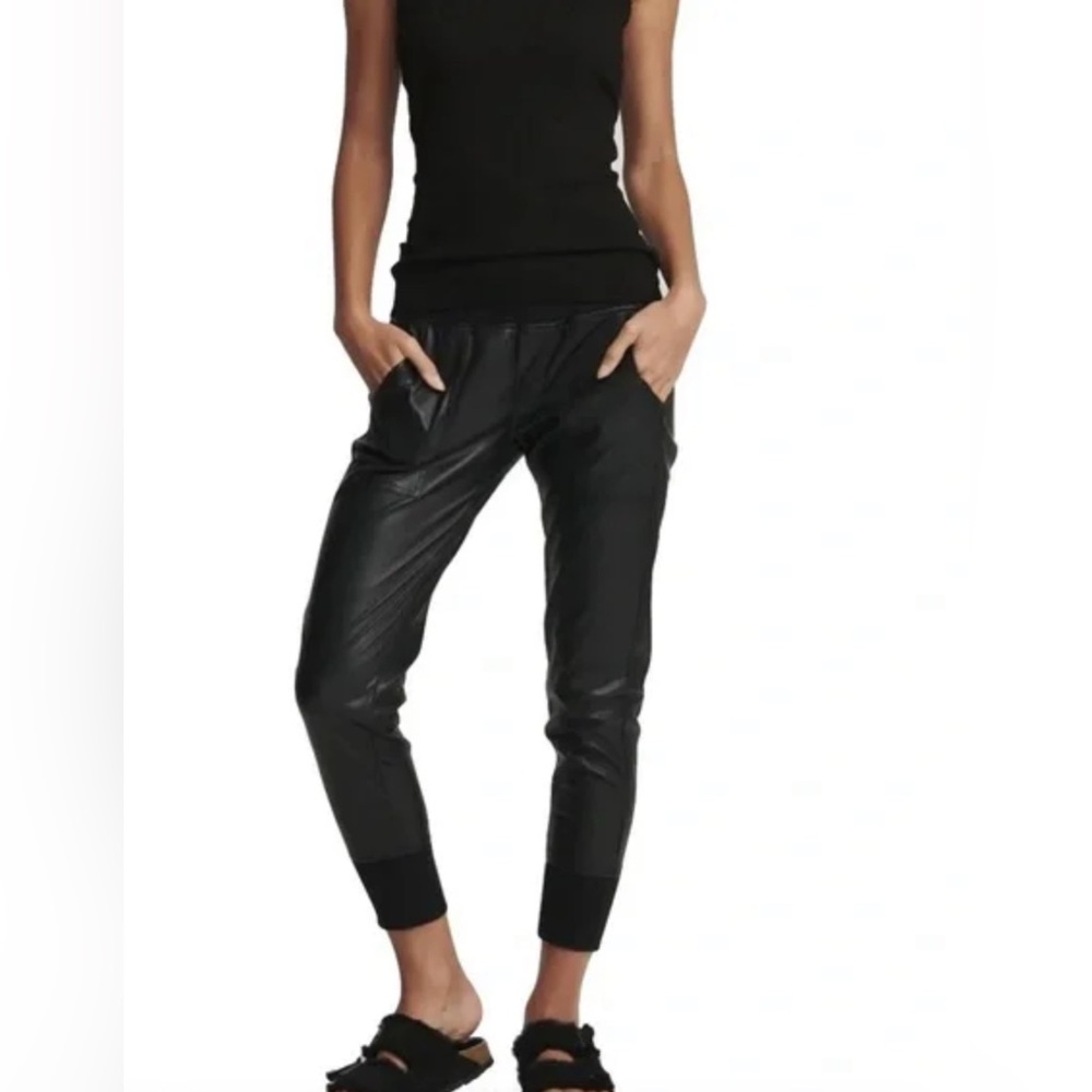 Sundays NYC 713 Brasada Vegan Leather Joggers